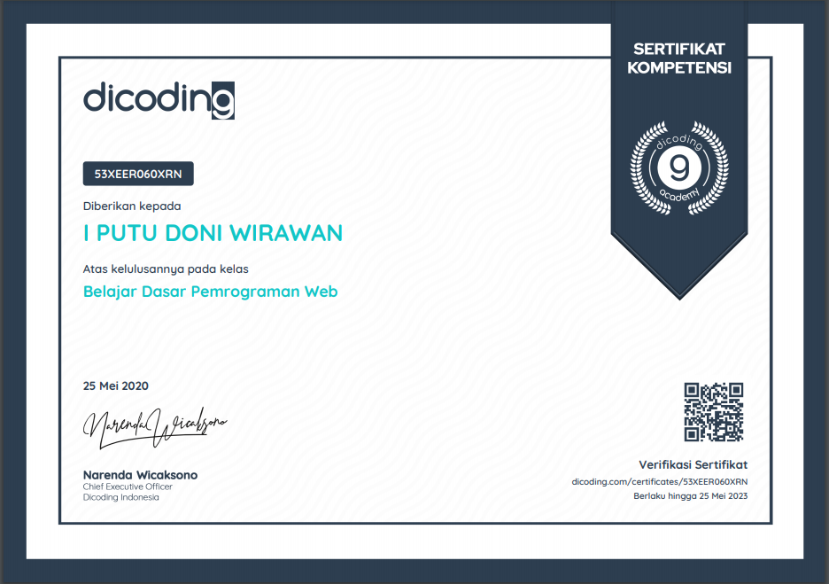 learn basic web programming from dicoding.com
