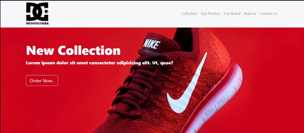 Shoes Store Landing Page
